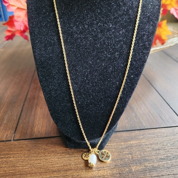 Tory Burch Gold Charm Necklace - Picture 4 of 7